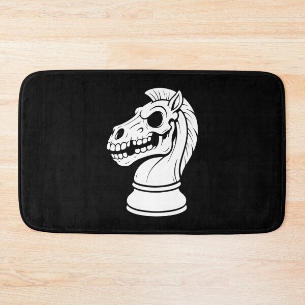 Item preview, Chess Knight Skeleton Dark Chess Design designed and sold by RetroMaritalArt.