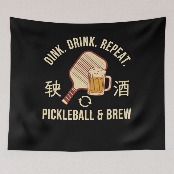 Item preview, Pickleball funny player Dink Drink Repeat designed and sold by LuminOrb.