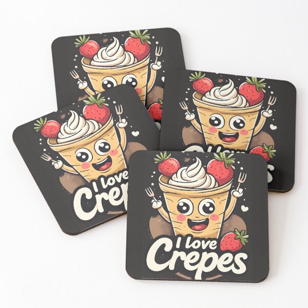 Item preview, Funny Cute I Love Crepes Gift, French Pancakes Lover designed and sold by owi-art.