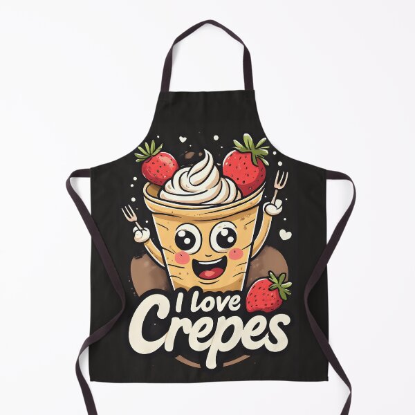 Item preview, Funny Cute I Love Crepes Gift, French Pancakes Lover designed and sold by owi-art.