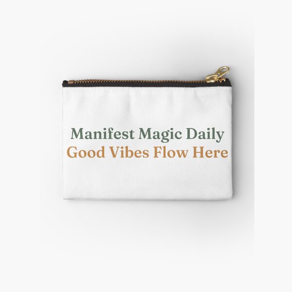 Item preview,  Daily Good Vibes Design | Energy Flows Manifestation Sticker designed and sold by CosmicQuietLab.