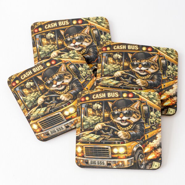 Item preview, Cash Bus Hustle Cat Driver Money Streetwear Motivation Design designed and sold by Busdriverstore.