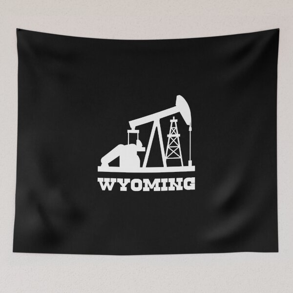 Item preview, Wyoming Oilfield Pumpjack Design designed and sold by RetroMaritalArt.