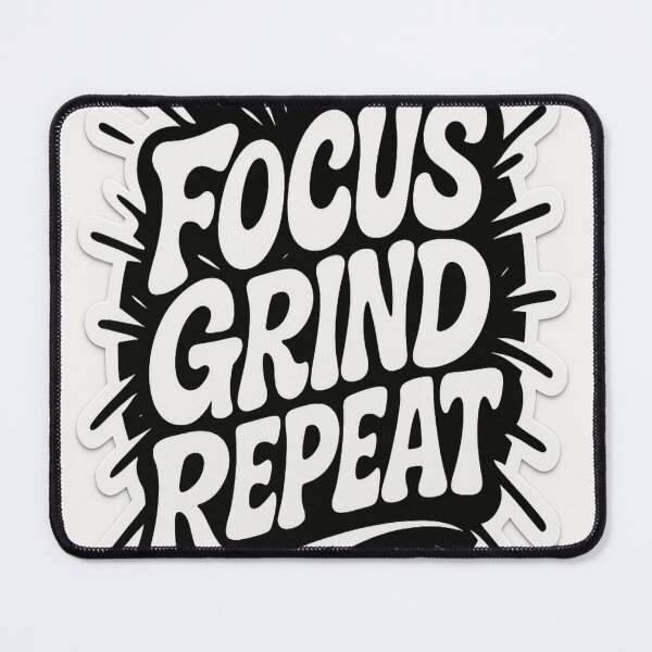 Item preview, Focus Grind Repeat Motivational Typography designed and sold by NaizPixel.