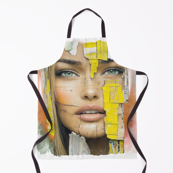Item preview, Abstract Collage Portrait Art – Surreal Female Face Illustration, Modern Mixed Media Aesthetic, Contemporary Fashion Design designed and sold by ChenEngEng.