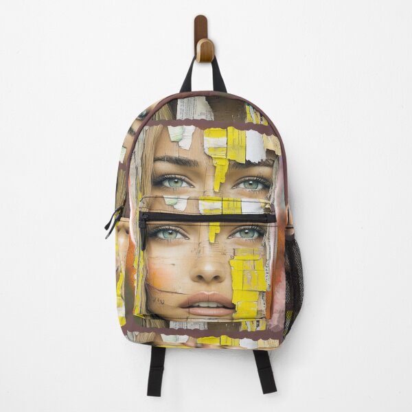 Item preview, Abstract Collage Portrait Art – Surreal Female Face Illustration, Modern Mixed Media Aesthetic, Contemporary Fashion Design designed and sold by ChenEngEng.