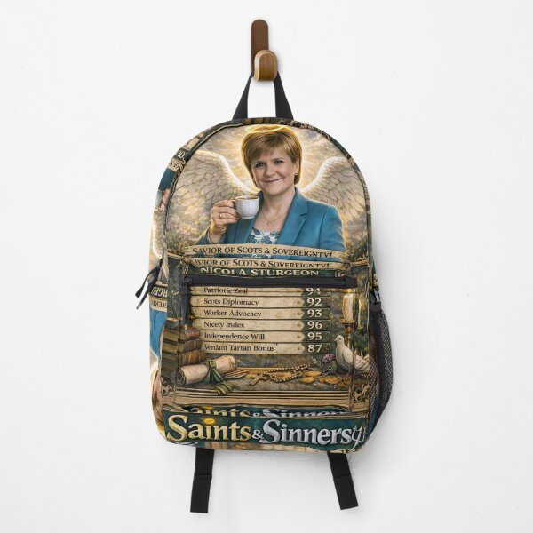Item preview, Funny Nicola Sturgeon Saint Parody, SNP, Scottish Politics designed and sold by Shoot-The-Moon.