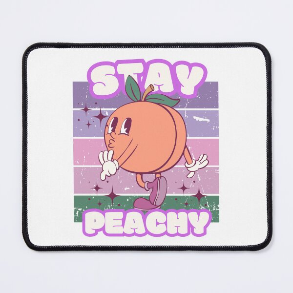 Item preview, Camiseta con estampado retro de melocotón "Stay Peachy Cute" designed and sold by ThreadThatSpeak.