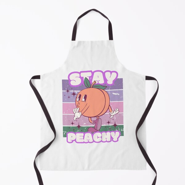 Item preview, Stay Peachy Cute Peach Retro Aesthetic T-Shirt designed and sold by ThreadThatSpeak.