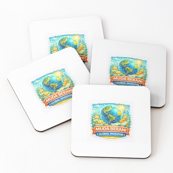 Item preview, Muda Berani Global Investor – World Finance & Wealth Mindset Sticker | International Investing & Entrepreneur Motivation designed and sold by Wander Pop Studio.