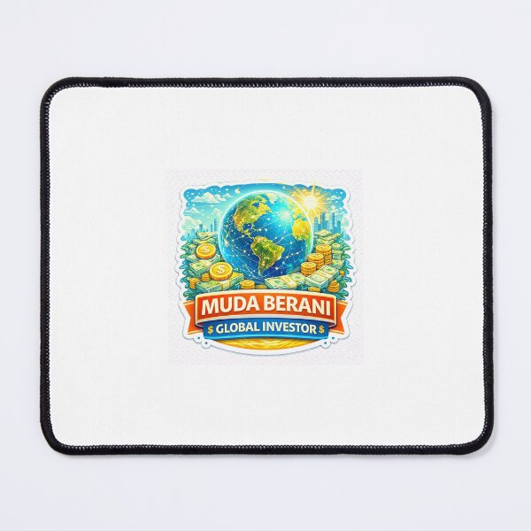 Item preview, Muda Berani Global Investor – World Finance & Wealth Mindset Sticker | International Investing & Entrepreneur Motivation designed and sold by Wander Pop Studio.