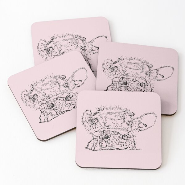 Item preview, Dairy Cow - Peekamoo - (#EED4D9) designed and sold by The Stippler Process.