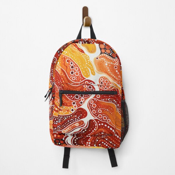 Item preview, Aboriginal Inspired Dot Art - Lava River Streams designed and sold by GrinGalore.