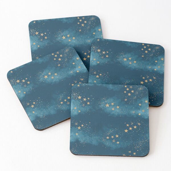 Item preview, Midnight Blue Sky with Golden Stars designed and sold by Kritiveemporio.