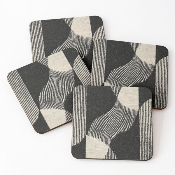 Item preview, Abstract Geometry: Monochrome Waves & Lines designed and sold by ArtHouseNiklas.