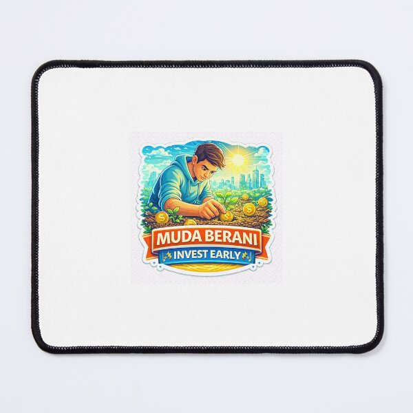 Item preview, Muda Berani Invest Early – Start Young Build Wealth Sticker | Investing Mindset & Financial Freedom Motivation designed and sold by Wander Pop Studio.