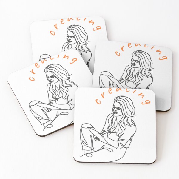 Item preview, Creative Woman Sketching | Artist Life Line Art | Creativity Aesthetic Drawing Design designed and sold by SOLIORA  ATELIER.