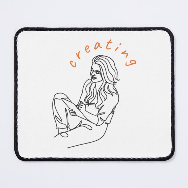 Item preview, Creative Woman Sketching | Artist Life Line Art | Creativity Aesthetic Drawing Design designed and sold by SOLIORA ATELIER.