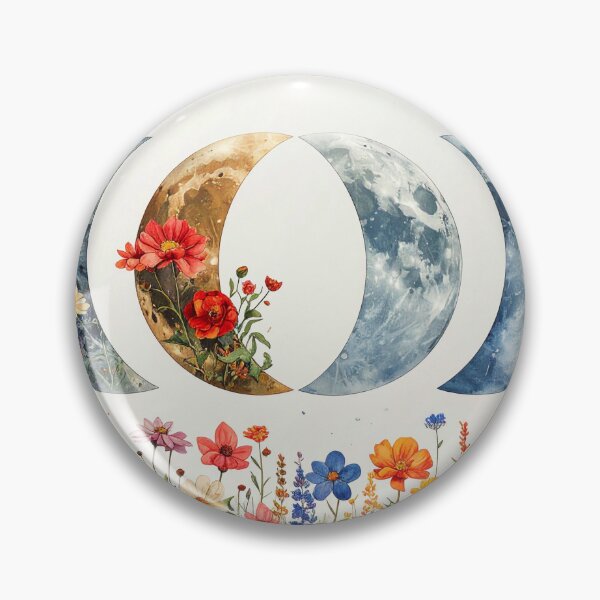Item preview, Floral Moon Phases — Soul of Sonic designed and sold by Soul of Sonic.