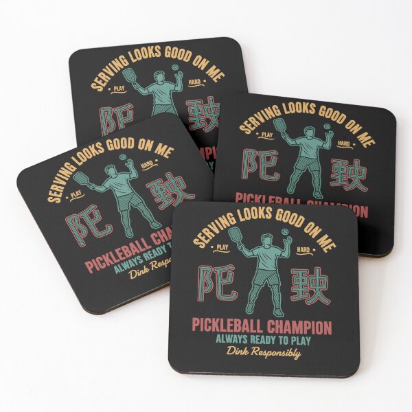 Item preview, Pickleball Player Serving Looks Good On Me Love designed and sold by LuminOrb.