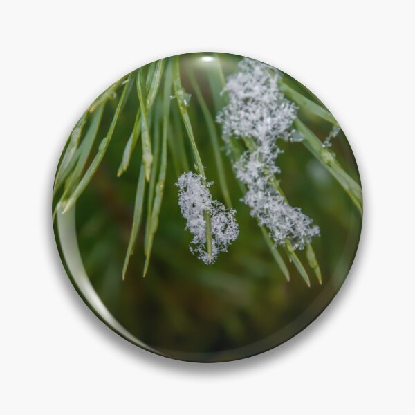 Item preview, Frozen Whispers: Snow Crystals on Pine Needles designed and sold by ShotsbyDesiree.