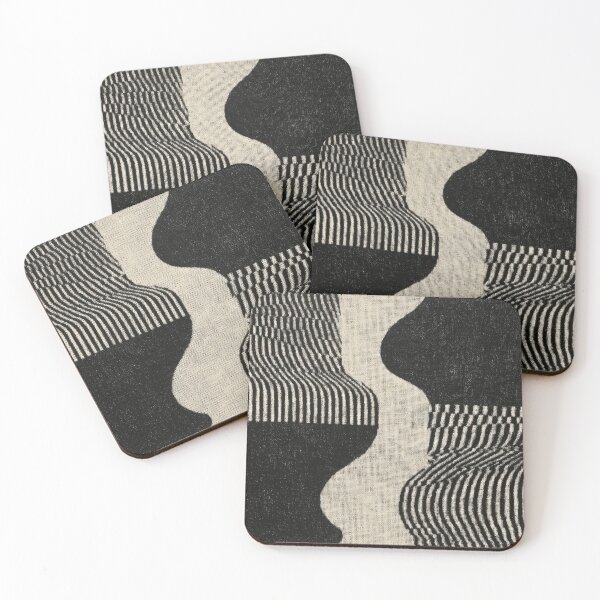Item preview, Modern abstract wave design black and white designed and sold by ArtHouseNiklas.