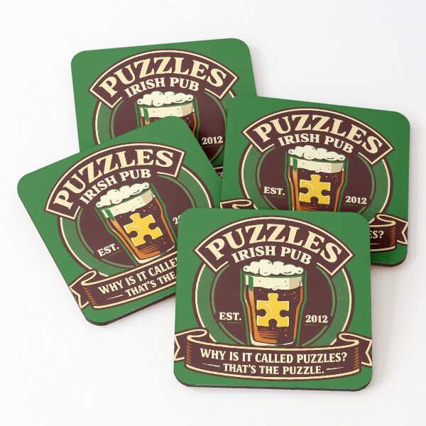 Item preview, Puzzles Irish Pub Vintage Beer Logo designed and sold by agearb.