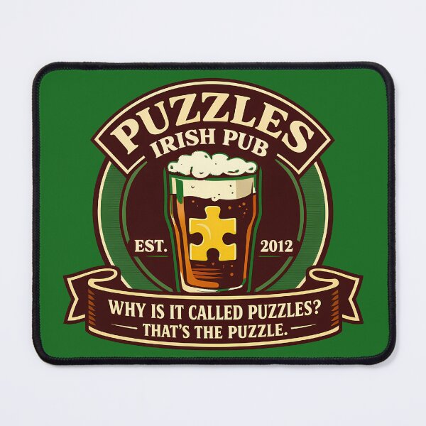 Item preview, Puzzles Irish Pub Vintage Beer Logo designed and sold by agearb.
