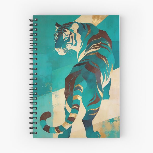 Item preview, Stylized tiger in turquoise designed and sold by paulrommer.