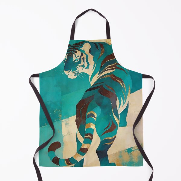 Item preview, Stylized tiger in turquoise designed and sold by paulrommer.