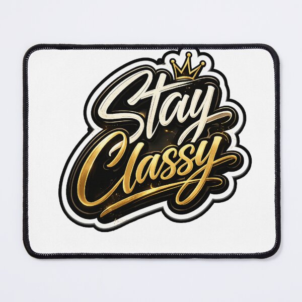 Item preview, Stay Classy Typography Sticker | Luxury Aesthetic Quote Design | Minimal Elegant T-Shirt Graphic designed and sold by Sticker Sprout.