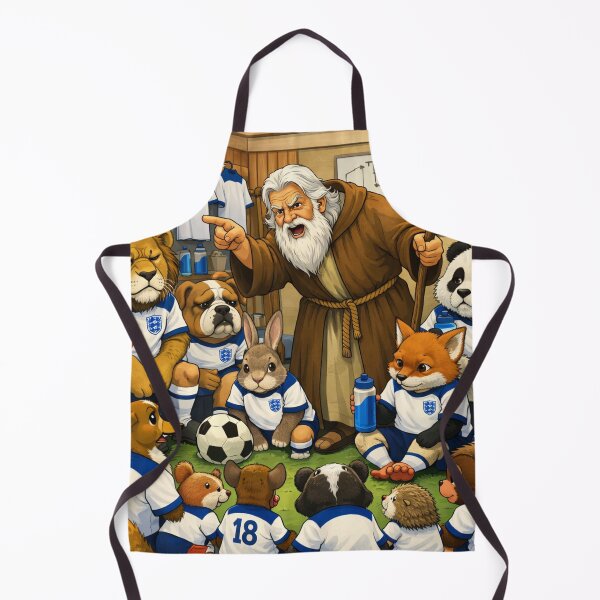 Item preview, Funny Animal Football Team Talk – England Parody Soccer Locker Room Cartoon Design designed and sold by GarnerSupplyCo.