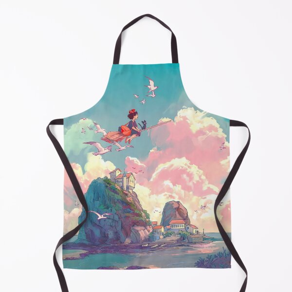 Item preview, Cute kawaii art girl [[kiki's]] go -%[ghiblis]%- flying aways free designed and sold by Wenddys.