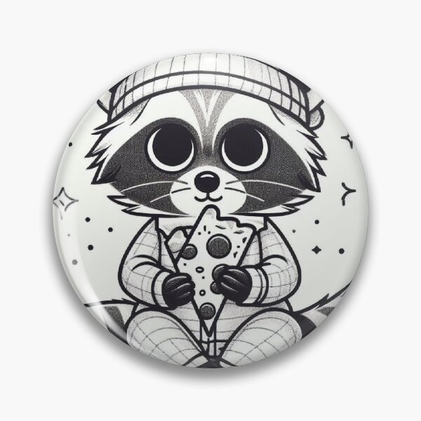 Item preview, Midnight Snack Raccoon – Cute Pajama Pizza Minimalist Design designed and sold by Mitaudesign.