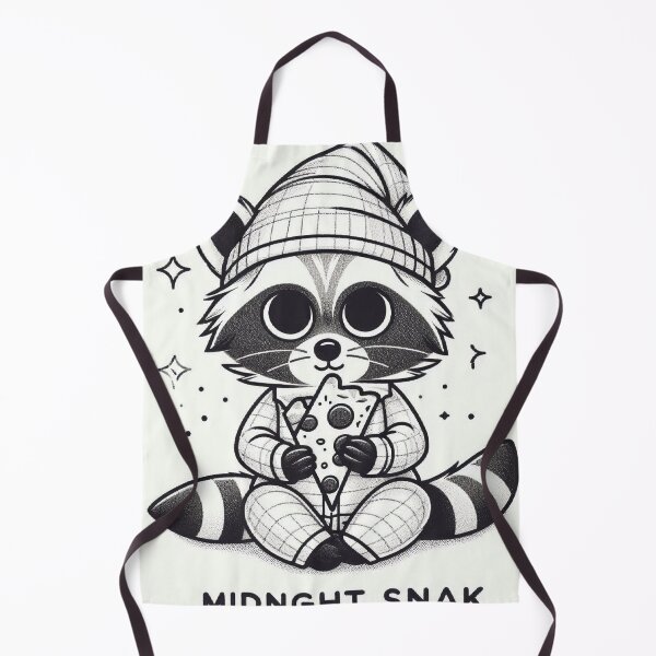 Item preview, Midnight Snack Raccoon – Cute Pajama Pizza Minimalist Design designed and sold by Mitaudesign.