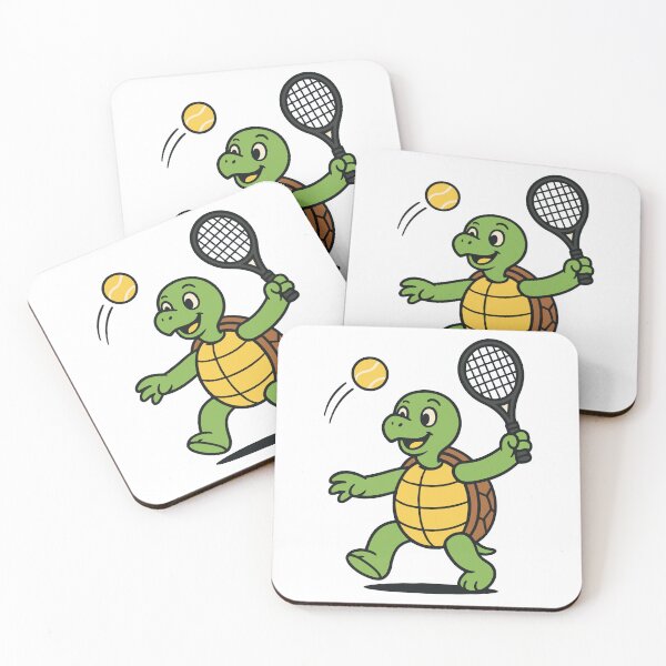 Item preview, Little turtle play tennis designed and sold by DKunic.