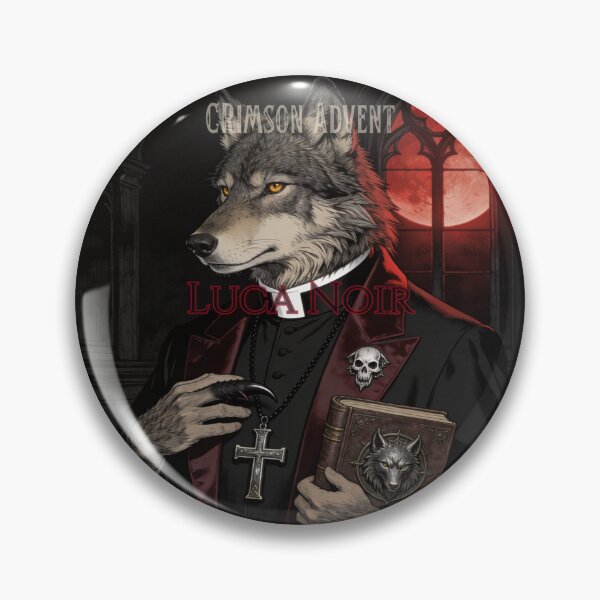 Item preview, The Collar and the Claw — Wolf Priest Portrait Art designed and sold by GeoWhimsy Studio.