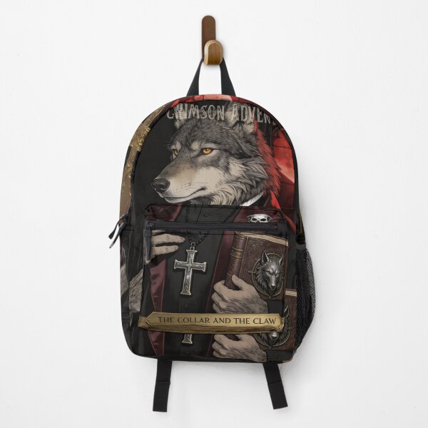 Item preview, The Collar and the Claw — Wolf Priest Portrait Art designed and sold by GeoWhimsy Studio.
