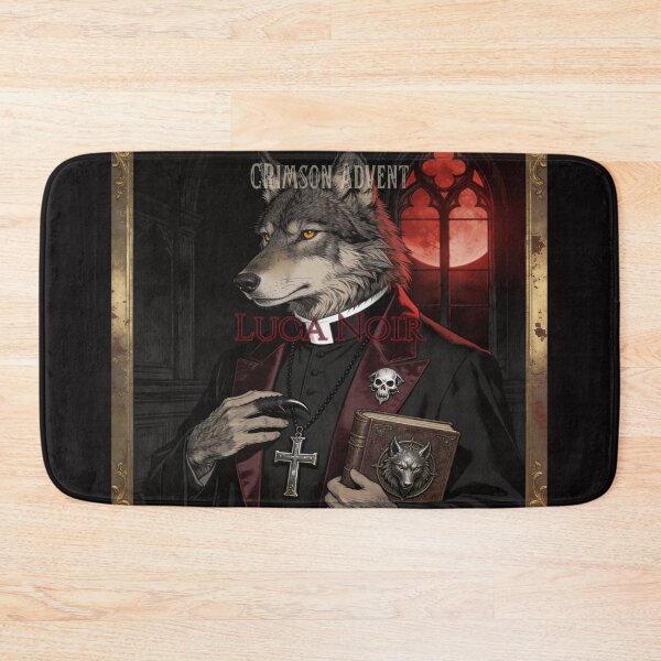 Item preview, The Collar and the Claw — Wolf Priest Portrait Art designed and sold by GeoWhimsy Studio.