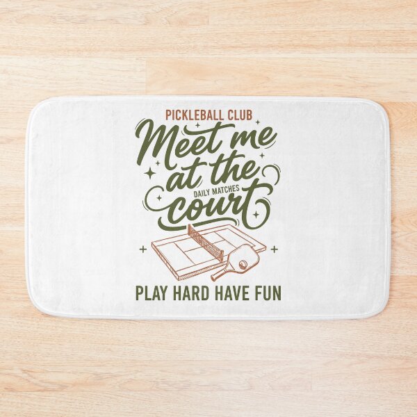 Item preview, Pickleball Court Meet Me At The Court Play Hard designed and sold by LuminOrb.