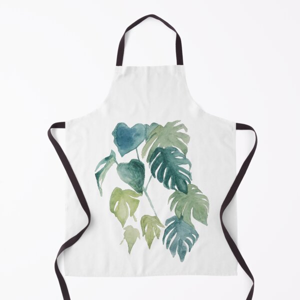 Item preview, Tropical watercolor botanical monstera and palm leaves designed and sold by Bloomery Decor.