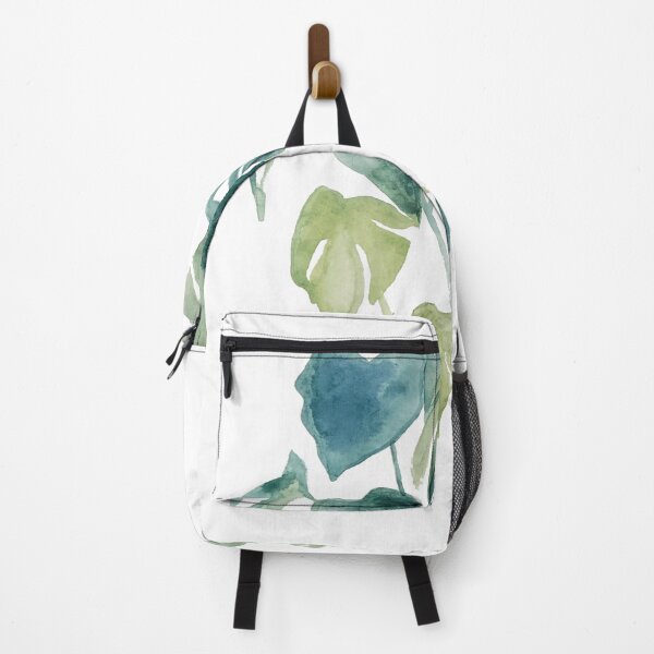 Item preview, Tropical watercolor botanical monstera and palm leaves designed and sold by Bloomery Decor.