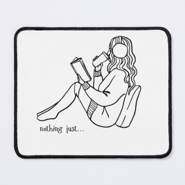 Item preview, Introvert Reading Girl | Book Lover Aesthetic | Cozy Minimal Line Art Design designed and sold by SOLIORA ATELIER.