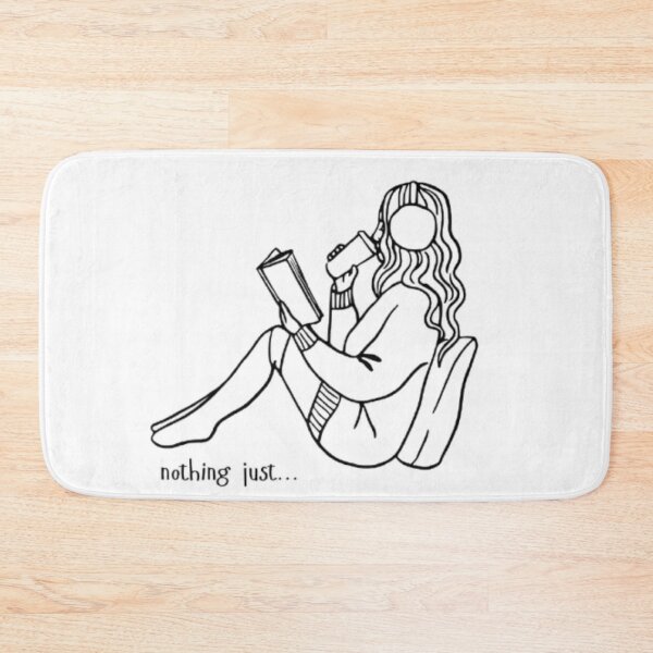Item preview, Introvert Reading Girl | Book Lover Aesthetic | Cozy Minimal Line Art Design designed and sold by SOLIORA  ATELIER.