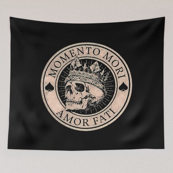 Item preview, Momento Mori Amor Fati Stoic Skull Art designed and sold by oundzcxem96.
