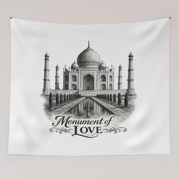 Item preview, Monument of Love | Gift Idea | Taj Mahal India T-Shirt designed and sold by PRINTING-LAB.