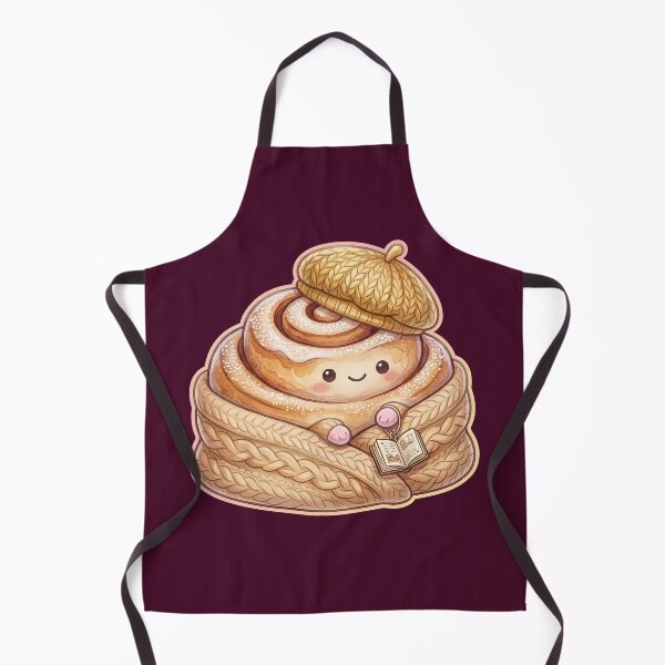 Item preview, Cozy Cinnamon Roll with Book – Sweet Kawaii Bakery Sticker designed and sold by MerchYouSearch.