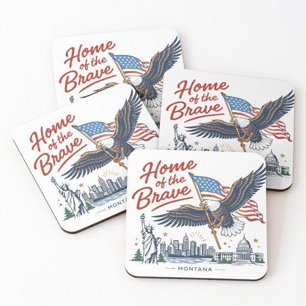 Item preview, Montana Home of the Brave Poster designed and sold by Matinez Pink.