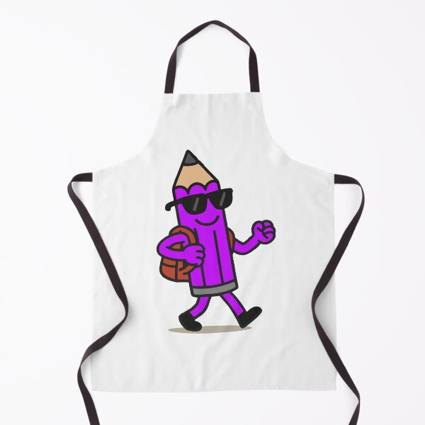 Item preview, Cool Purple Pencil with Sunglasses – Fun Cartoon Stationery designed and sold by DKunic.