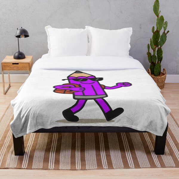 Item preview, Lápiz morado con gafas de sol – Papelería con dibujos animados designed and sold by DKunic.